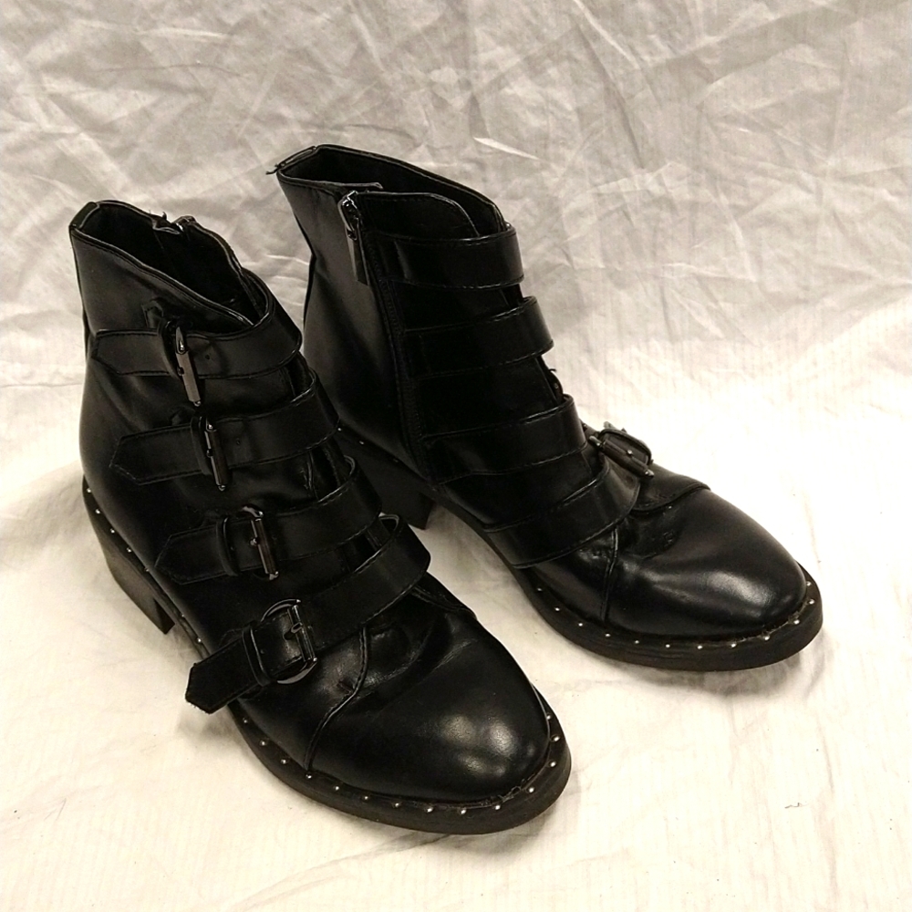 A New Day• black moto boots
